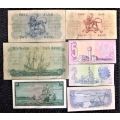 SOUTH AFRICAN  BANKNOTE COLLECTION X 7 NOTES.