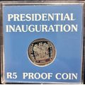 RSA 1994 Presidential Inauguration  R5 in SA Mint Capsule