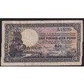 UNION ONE POUND BANKNOTE 1st ISSUE - M H DE KOCK 1947