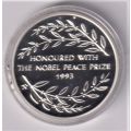 NELSON MANDELA SILVER COMMEMORATIVE COIN