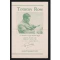 1936 TOMMY ROSE RECORD  FLIGHT LONDON - JOHANNESBURG BOOKLET