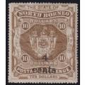 NORTH BORNEO 1899 4c ON $10 MINT - SG 124