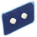 German Army blue collar tab with 2 pips