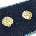 German Army blue collar tab with 2 pips