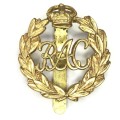 Royal armoured corps cap badge with slide - post 1939 - Kings crown