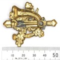 Netherlands army Limburgese Jagers brass collar badge