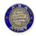 SA Railways and Harbour Artisan staff Association silver button hole badge