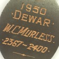 National Rifle Association medal issued to WC Murless in 1950 Dewar shooting