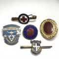 Lot of 5 badges and pins - all different - sold as a Lot