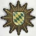 German Bayern police cap badge
