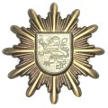 German Hesse police cap badge - no colour