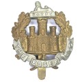 Royal Army The Essex regiment cap badge with slide