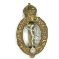 Royal Corps of signals cap badge with slide - Kings crown