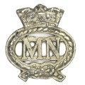 Merchant Navy silver badge (lapel) no pin - WW2 period