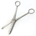 Antique silver grape scissors with unclear hallmark - scans as pure silver - weighs 68.6g