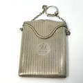 Sterling Silver Hallmarked Art Deco Cigarette Holder with Chain inscribed DJ - 24-4-24