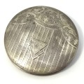 833 Israeli Silver Powder Compact stamped LG 833 - weighs 59.7g