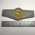 German Bundeswehr Radar commander qualification cloth badge