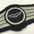 German Bundeswehr Luftwaffe Air force staff silver qualification cloth badge