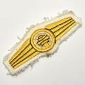 German Bundeswehr air safety control gold qualification cloth badge