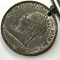 1897 Pewter - Englands`s largest Reign ( 60 years ) Victoria Medallion