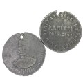 Kruger and Kitchener Medallions - well used