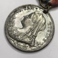 Queen Victoria City of Cape Town restoration of peace lead medallion