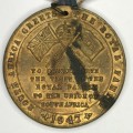 1947 Royal visit to South Africa medallion with ribbon