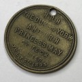 His Royal Highness the Duke of York and princess May of Teck - married 6 July 1893 medallion