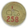 General Post Office 5 cent Token - number L258