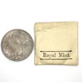 Small silver Victoria Diamond Jubilee medallion 1897 In original Royal mint package - top condition