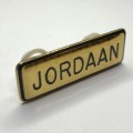 SA Air Force name tag - Jordaan