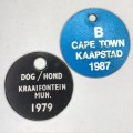 Lot of 4 Cape Town dog licenses