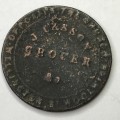 J.Casson Grocer Woolwich London token - 1851