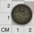 Post Office token with P on flipside
