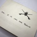 SA Army card to Kpl. I.M.van der Merwe - Signed by members 26 June 1975