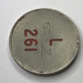 General Post Office 10 cent token - number L 261
