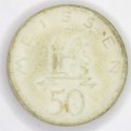 1921 Germany Meissen 50 Pfennig porcelain token