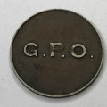 General Post Office Silver 3d Tickey Token - number E316