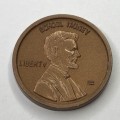 USA School money one cent plastic coin