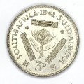 1941 SA Union 3 Pence - uncirculated