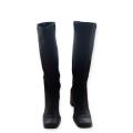 Nine West Dark Brown Knee-High Boots Size 8M - Square Toe, Square Heel [mid height]