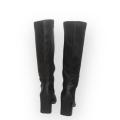 Nine West Dark Brown Knee-High Boots Size 8M - Square Toe, Square Heel [mid height]