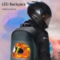 Smart LED Backpack with DIY Programmable Full Color Screen and Power Bank