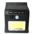 COB Solar Power PIR Motion Sensor Wall Light - Pack Of 2