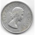 1953 SOUTH AFRICA SILVER FIVE SHILLINGS