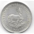 1951 SILVER SOUTH AFRICA FIVE SHILLING  GEORG 1V S SEXTVS REX SEE PER SCAN
