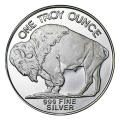 1oz 99.9% pure Silver American Buffalo Uncirculated Round by Highland Mint, Florida