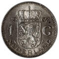 1967 Netherlands 1 Gulden 6,5g 72% silver