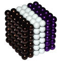 216 Neodymium Neocube 5mm magnetic buckyballs VIOLET AZTEC BRONZE WHITE in  Tin